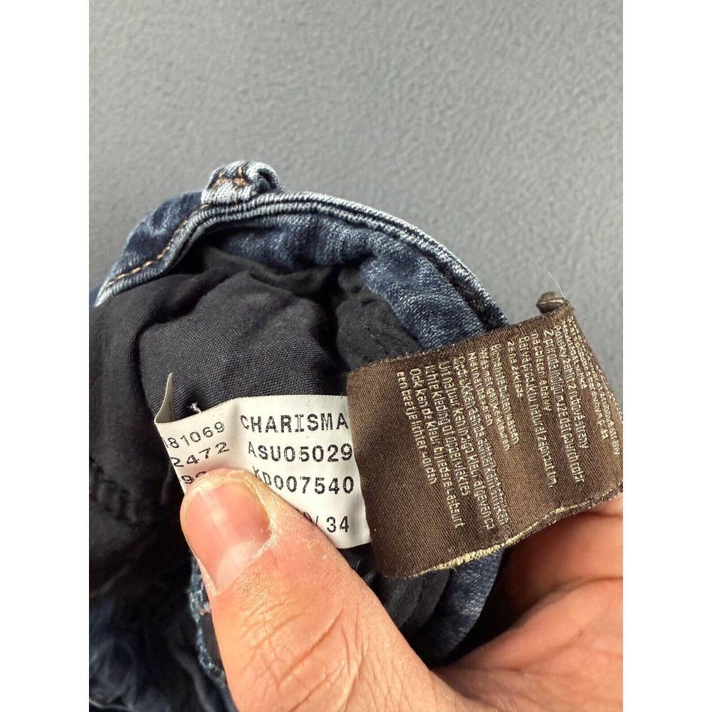 34 Heritage Jeans Men's 38x33* Blue Charisma Comfort Mid Rise Stretch Faded - Picture 10 of 16